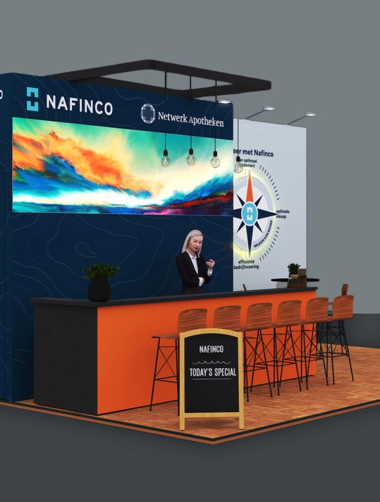 Nafinco stand op de KNMP-beurs